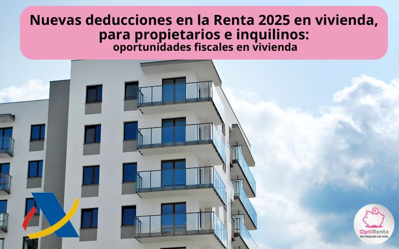 Nuevas deducciones en la Renta 2025 en vivienda, para propietarios e inquilinos