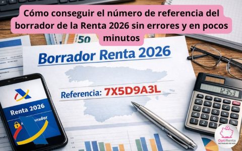 Conseguir el número de referencia del borrador de la Renta 2026