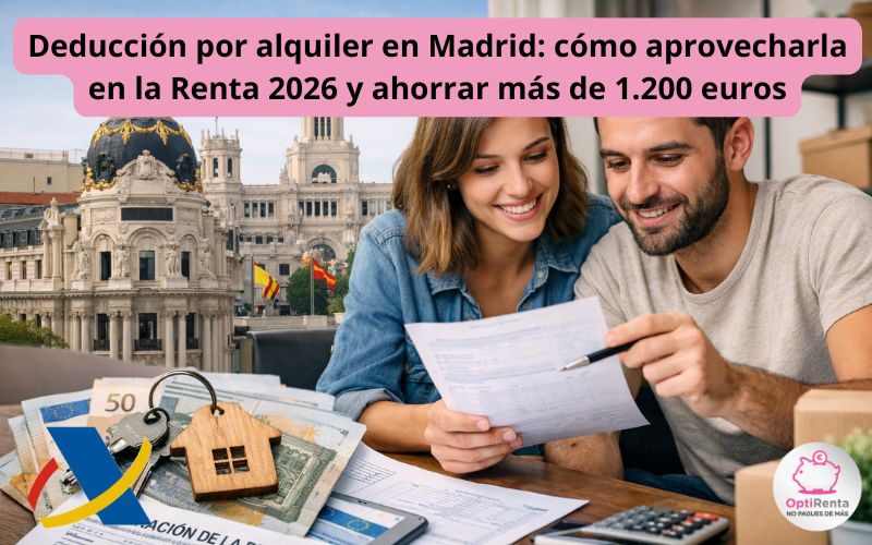 Deducción por alquiler en Madrid: cómo aprovecharla en la Renta 2026