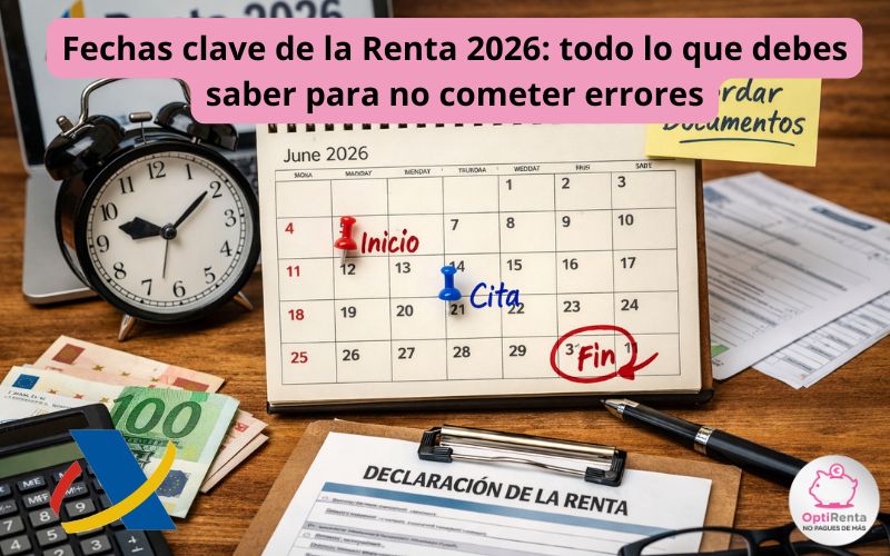 Fechas clave de la declaración de la Renta 2026