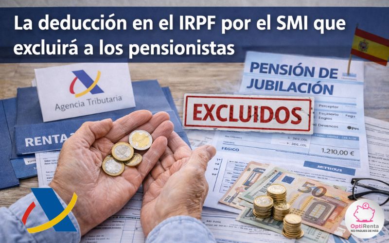 La deducción del IRPF en el SMI excluirá a los pensionistas