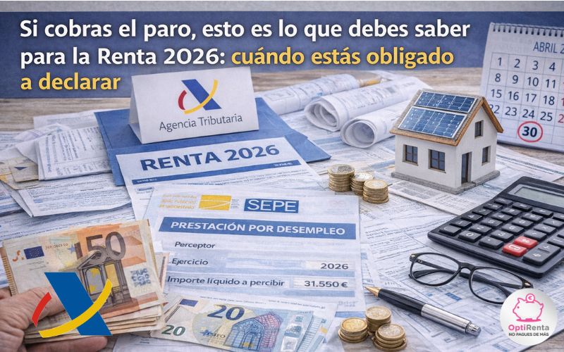 Si cobras el paro, esto es lo que debes saber para la Renta 2026