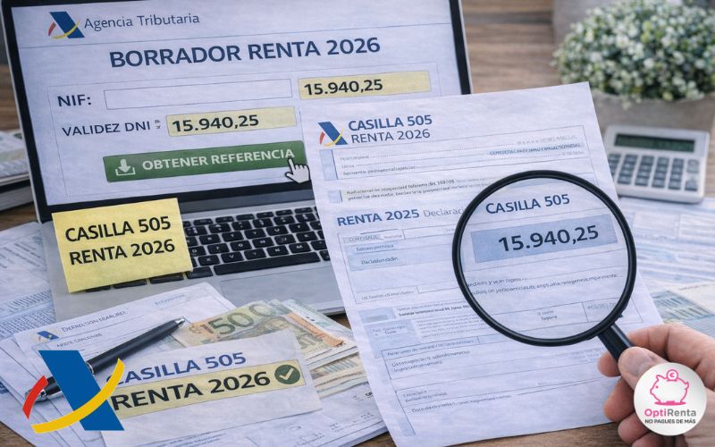 Casilla para el borrador de la Renta 2026