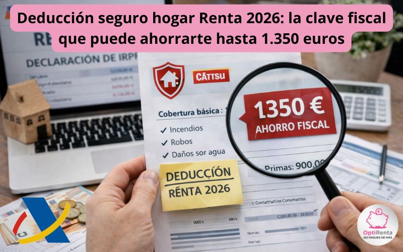 Deducción seguro hogar Renta 2026: la clave fiscal