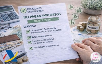 Pensiones exentas de pagar IRPF en Renta 2026: estas son las claves que Hacienda ya confirma