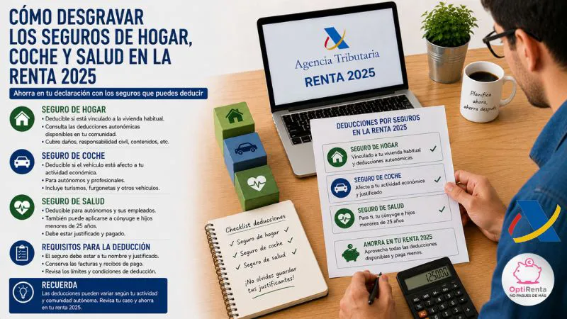 desgravar seguros renta 2025