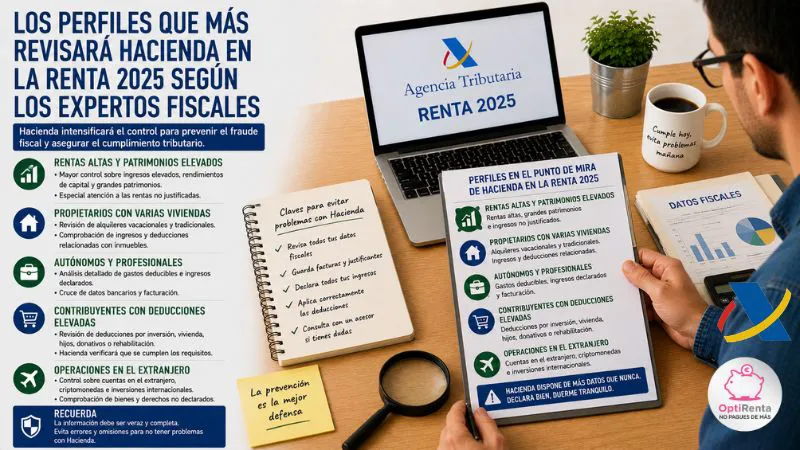 perfiles que revisa Hacienda renta 2025