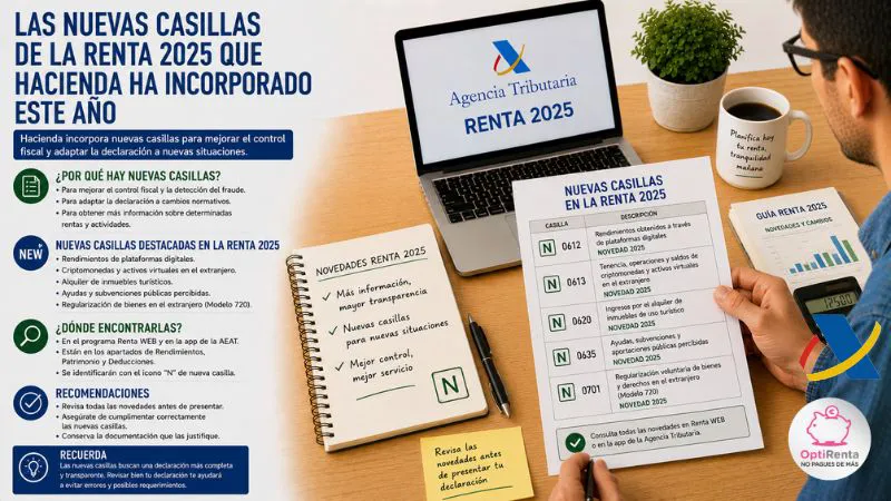 nuevas casillas renta 2025