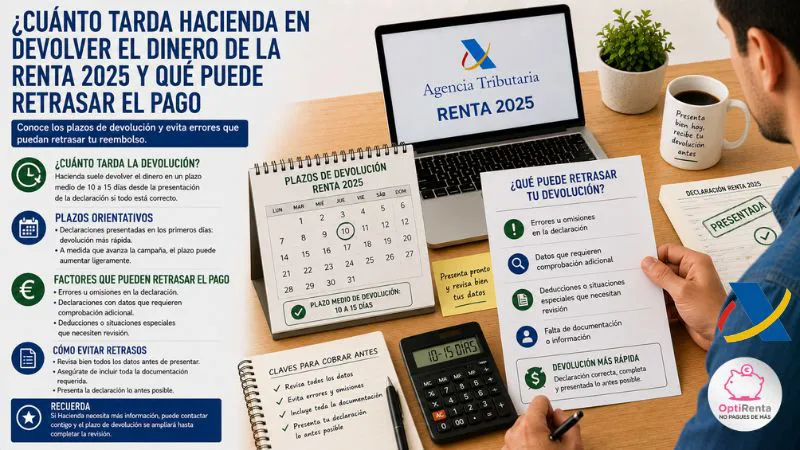 cuánto tarda Hacienda en devolver la renta 2025